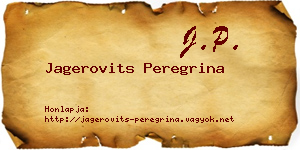 Jagerovits Peregrina névjegykártya